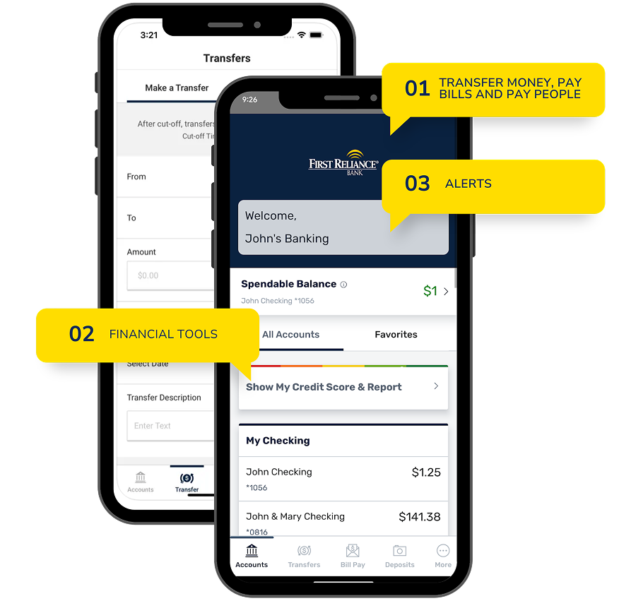 First Reliance Banking mobile app